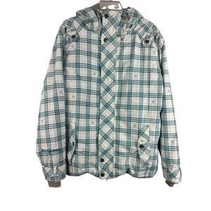 Betty Rides Winter Coat Jacket Womens Large Hooded Fur Lined Ski Snow